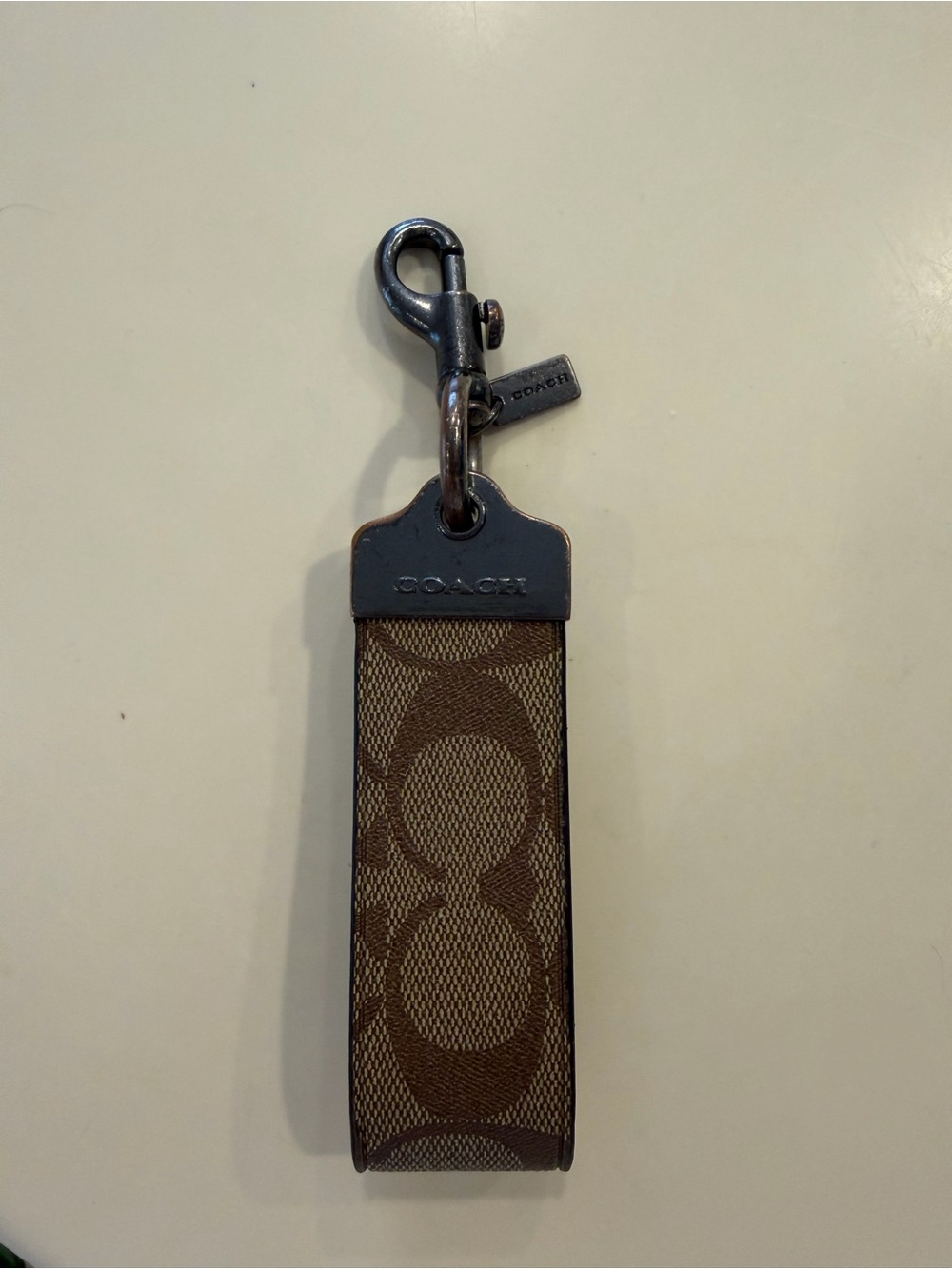 Coach Brown Keychain Fob